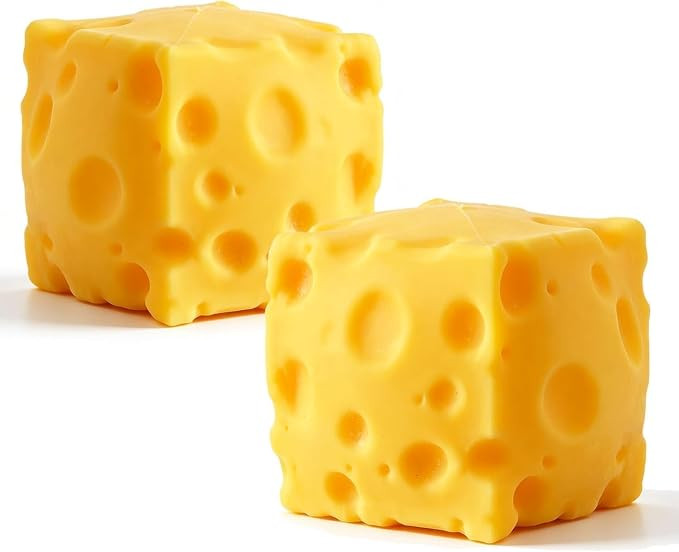 Cheese Squishy Slow Rising, Squishy Squeeze Yellow Cheese Block, Soft Novelty Toy, Stress Balls f... | Amazon (US)