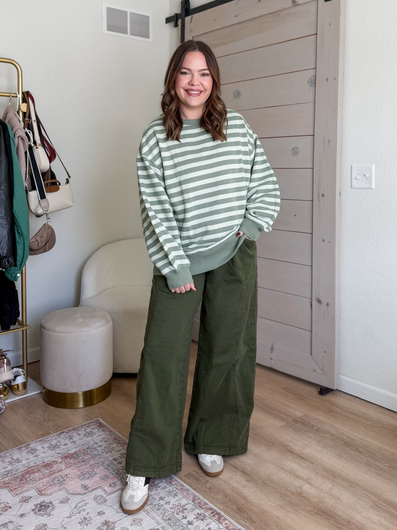 Oversized sweater and denim stretch trousers both in true size medium // aerie finds / oversized sweater / drawstring denim 

#LTKootd #LTKmomlife #LTKMidsize