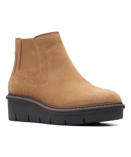 Clarks Dark Khaki Airabell Style Suede Ankle Boot - Women | Zulily