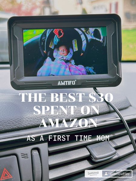 This backseat camera is the best $30 we could have spent as first time parents! It allows me to see my rear facing baby in the car, plus it has night vision! 

#LTKFind #LTKbaby #LTKfamily