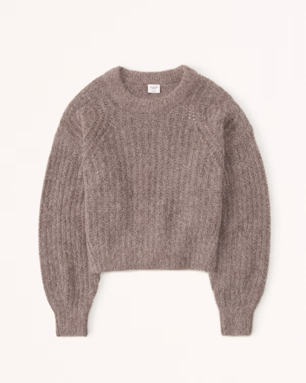 Women's Alpaca-Blend Crew Sweater | Women's Clearance | Abercrombie.com | Abercrombie & Fitch (US)