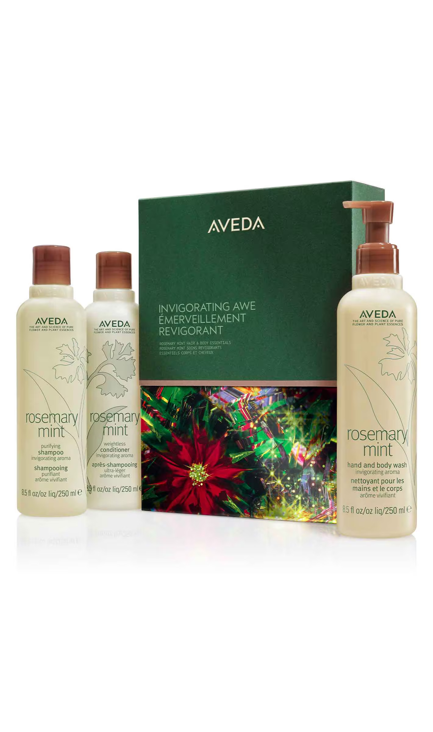 invigorating awe rosemary mint hair & body essentials gift set | Aveda (US)
