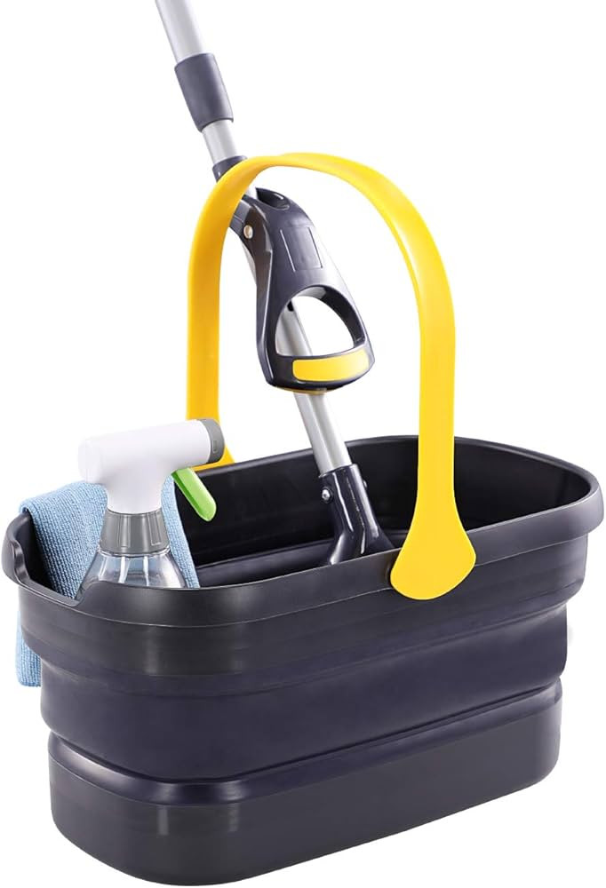 Yocada Collapsible Plastic Bucket Mop Bucket 10L (2.6Gallon) Cleaning Washing Bucket for Mop Clea... | Amazon (US)