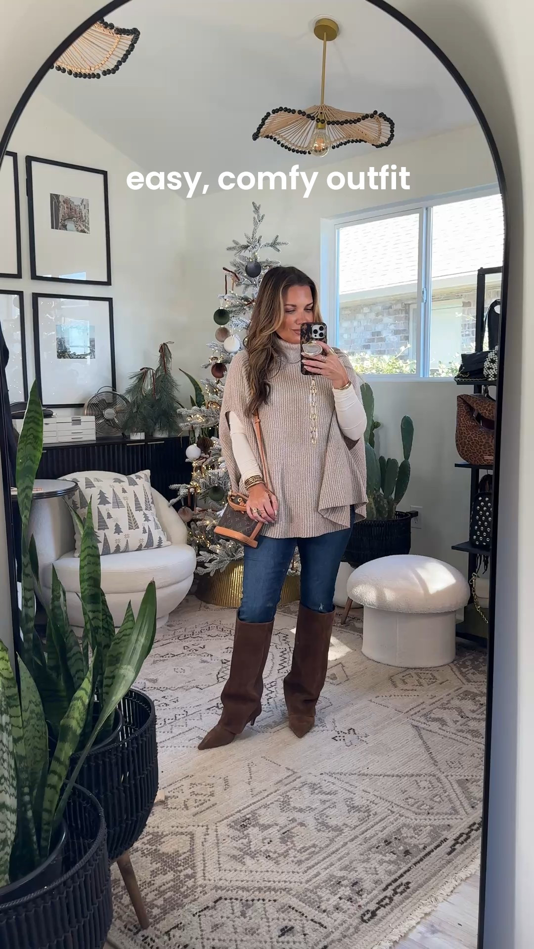 Elevated Thanksgiving outfits that you can put together with pieces you already own!!!
Wearing size medium in poncho sweater. 
And, these are hands down the comfiest skinny jeans. I have been wearing them for five years. They are the Lauren Conrad brand from Kohl’s. SO GOOD!! I’m in a size 6 petite. 


#LTKHoliday #LTKSeasonal #LTKPetite