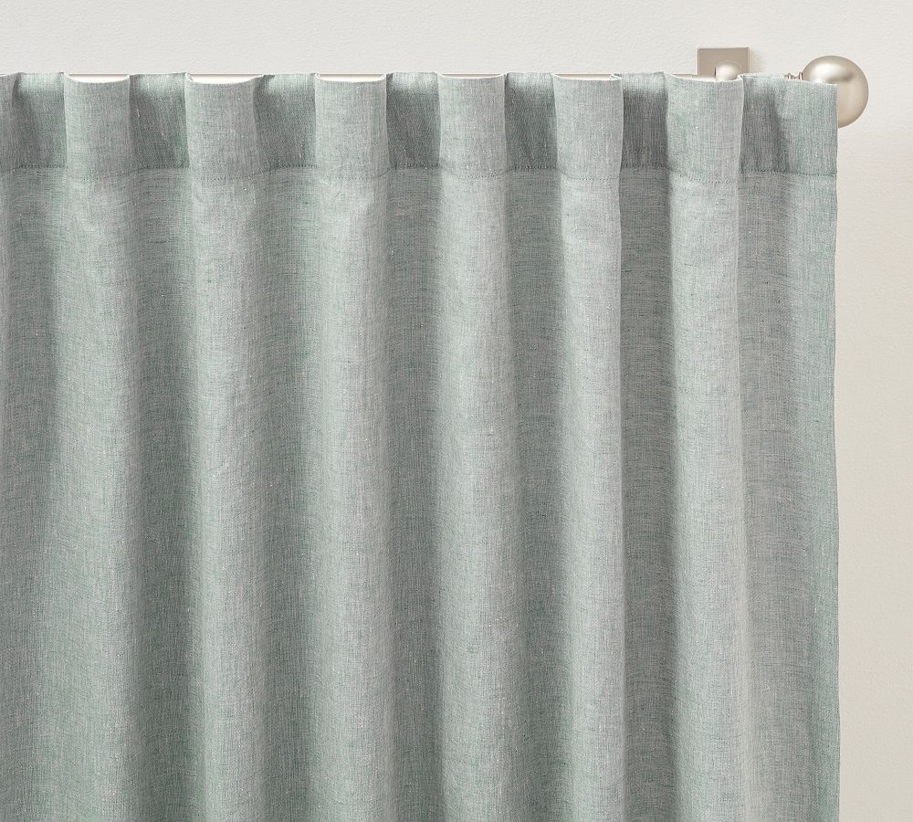 Belgian Flax Linen Blackout Curtain | Pottery Barn (US)