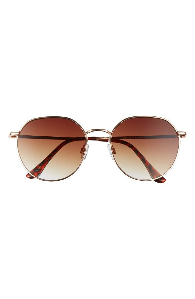 55mm Gradient Round Sunglasses | Nordstrom