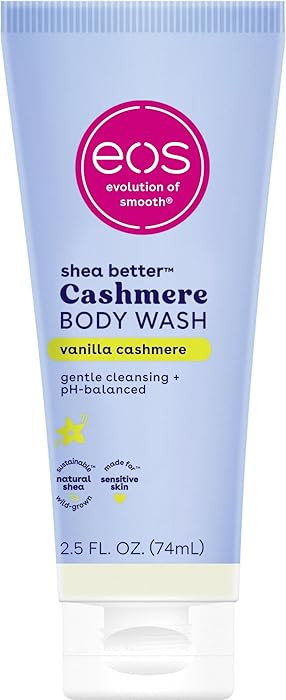 eos Travel Vanilla Cashmere Body Wash- Travel Size Body Wash, Hydrating, Moisturizing, Toiletries... | Amazon (US)