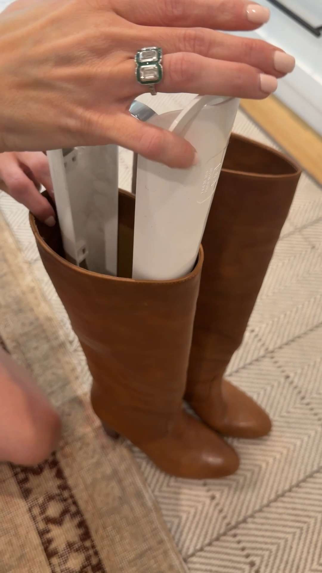 my favorite shoe storage accessory! I use for all of my boots to help keep their shape and keep upright! These are from @wayfair! #wayfairpartner #ad 

 