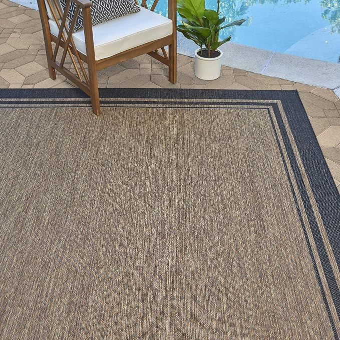 Gertmenian Indoor Outdoor Area Rug, Classic Flatweave, Washable, Stain & UV Resistant Carpet, Dec... | Amazon (US)