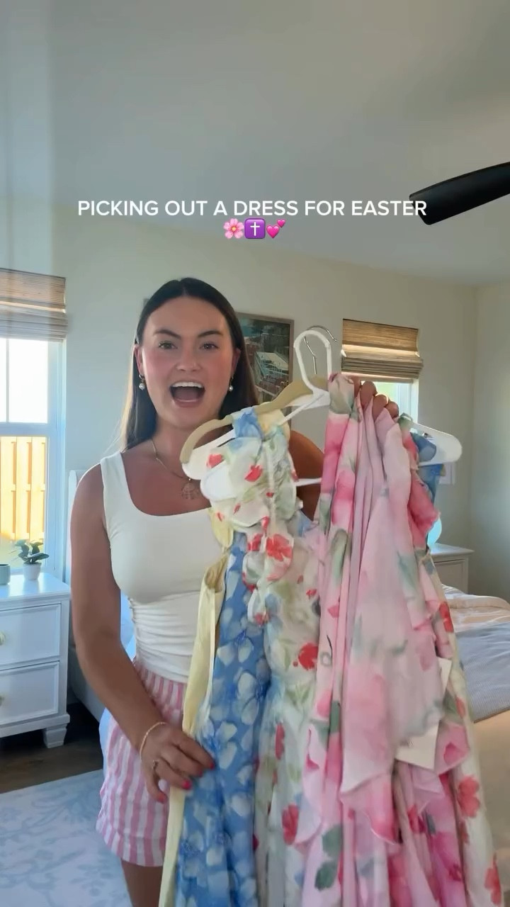 can’t decide what dress to wear for Easter 🤭🌸☀️✝️  I’ll link what is on LTK! 
#spring #easter

#LTKootd