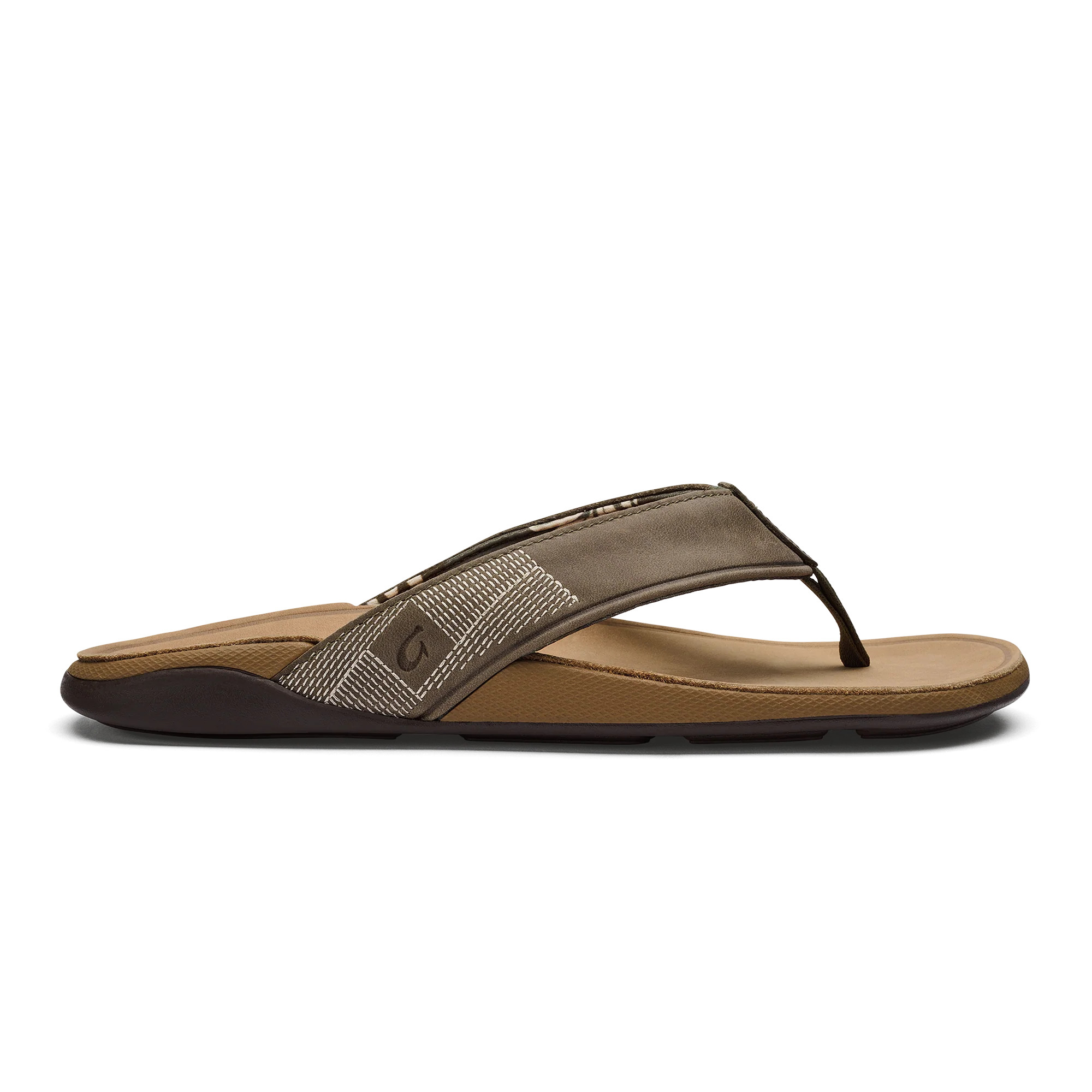 Tuahine Men's Waterproof Leather Beach Sandals - Hunter | OluKai | OluKai