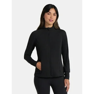 Avia Women's and Women's Plus SoftSculpt Zip-up Active Jacket, Sizes XS-4X | Walmart (US)
