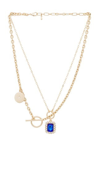 Tommy Necklace in Blue | Revolve Clothing (Global)