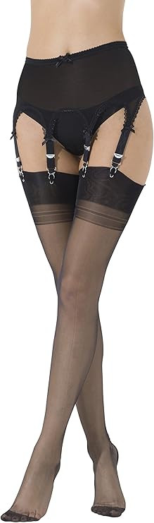 Vicky's Nylons Echte Nahtnylons Nahtstrümpfe 100% Nylon in schwarz Gr. XS bis XXL (8,5 bis 12,5)... | Amazon (DE)