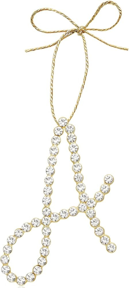 2024 Christmas Initial Ornaments | Christmas Letter A Ornaments for Christmas Tree|Hanging Christ... | Amazon (US)