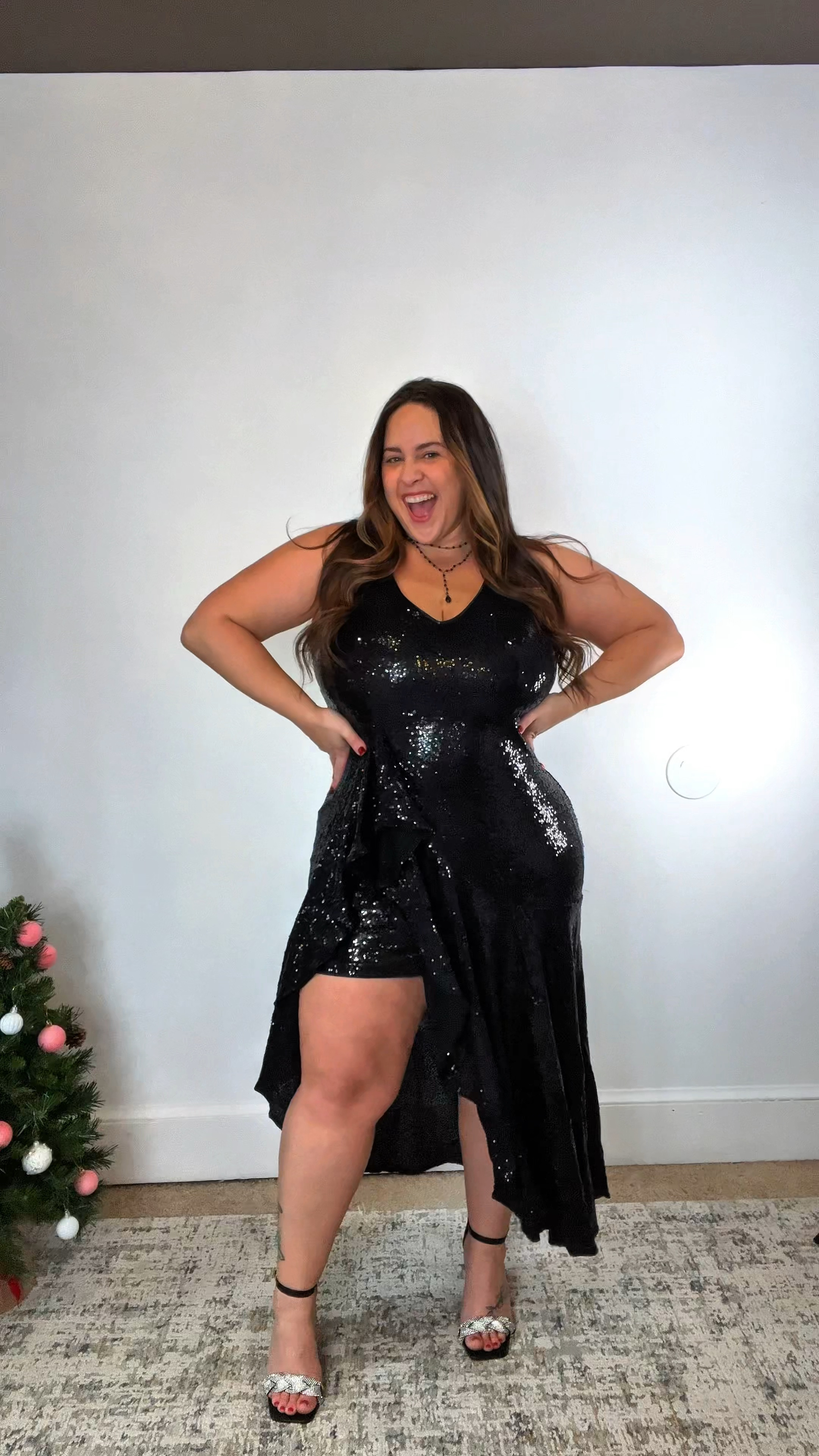 NYE sequin dress idea! 

Shown in size XL! 

Promo code: 4227ZXXZ
2024-12-17 ~ 2024-12-22

Shapewear is size XXL 

Plenty of room for a full bust! Size down if smaller in that area! 

#LTKMidsize #LTKParties #LTKStyleTip