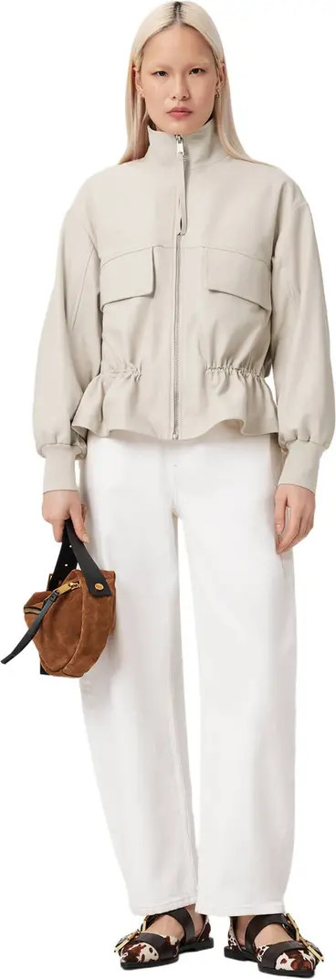 Flor Leather Peplum Jacket | Nordstrom