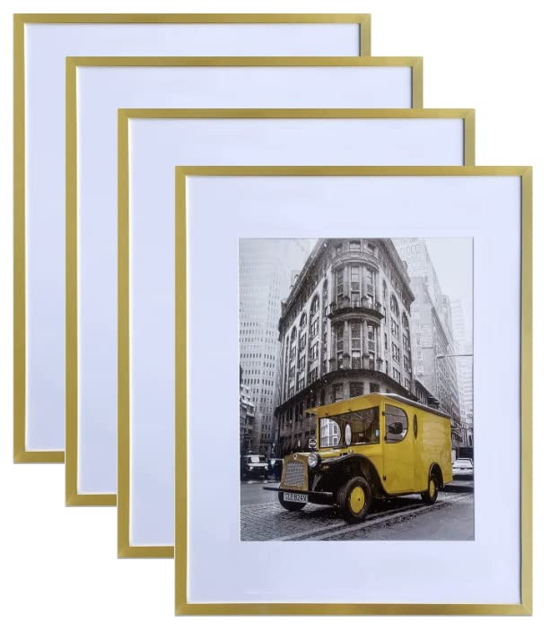 Art Emotion Gold Picture Frame Set - 20x24 Frame with Mat for 16x20 Picture or 20x24 Without Mat,... | Amazon (US)