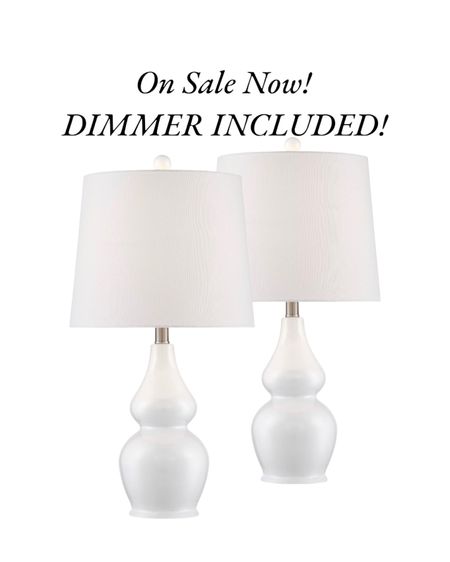 Dimmer switch is one the cord! Being able to dim your lighting makes your space so cozy and beautiful. Lamp pair. Walmart decor. Nightstand lamps. Living room lamp. Dining room lamp. 

#LTKunder100 #LTKSale #LTKhome