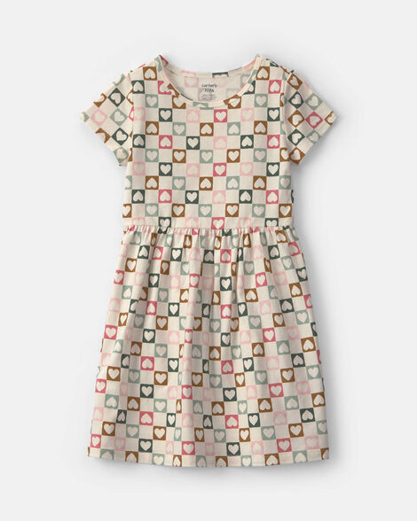 Girls Heart Short-Sleeve Dress | Carter's | Carter's Inc