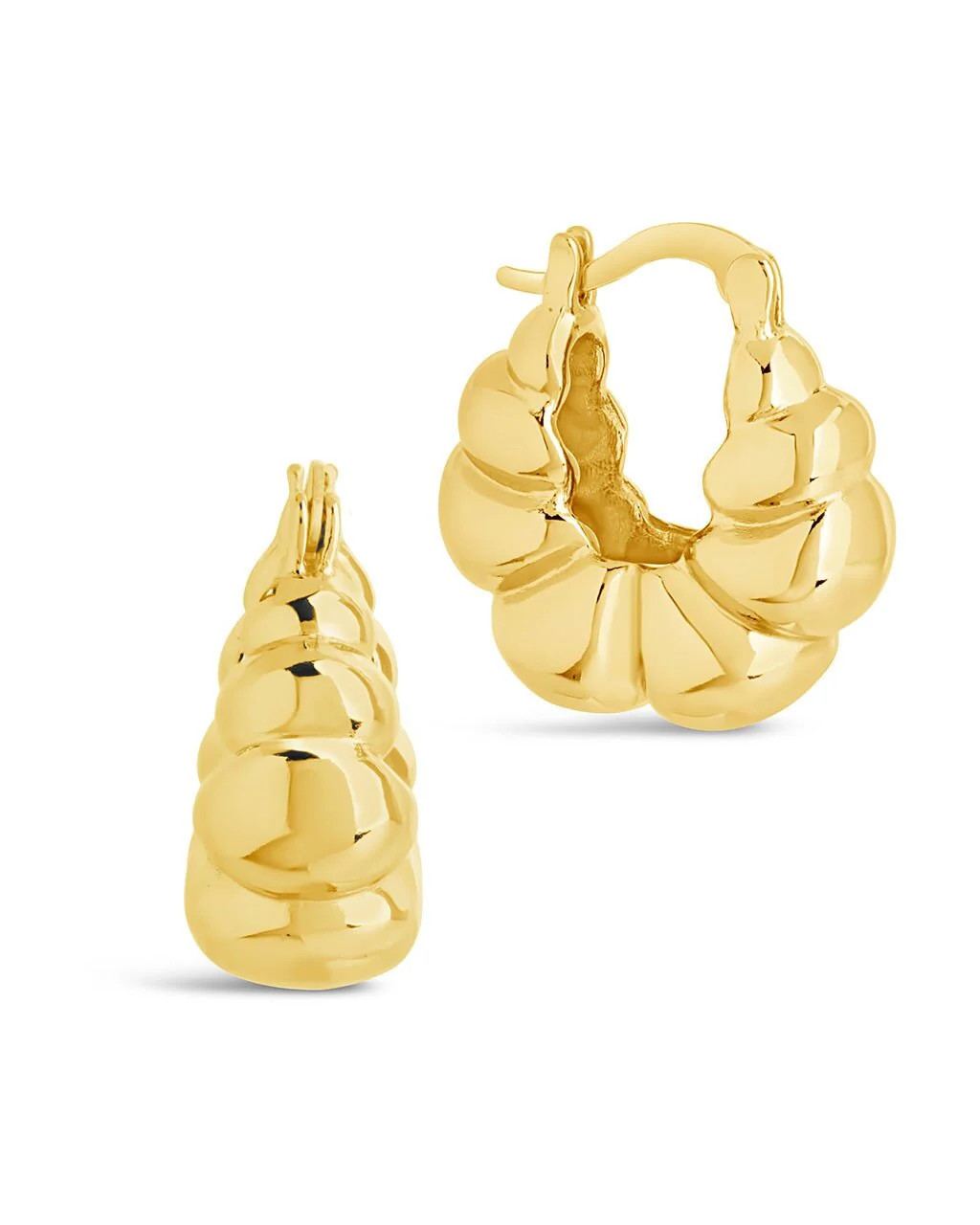 Everyday Petite 0.8" Croissant Hoop Earrings | Sterling Forever
