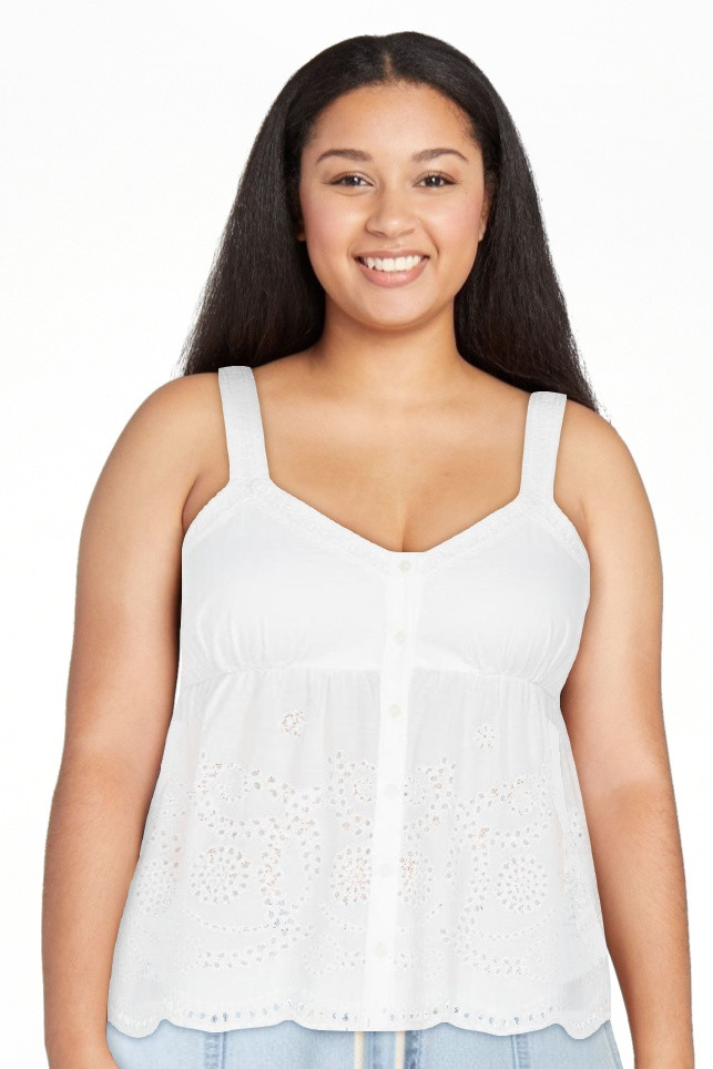 Celebrity Pink Women's and Women's Plus Crochet Cami Top, Sizes XS-XXXL | Walmart (US)