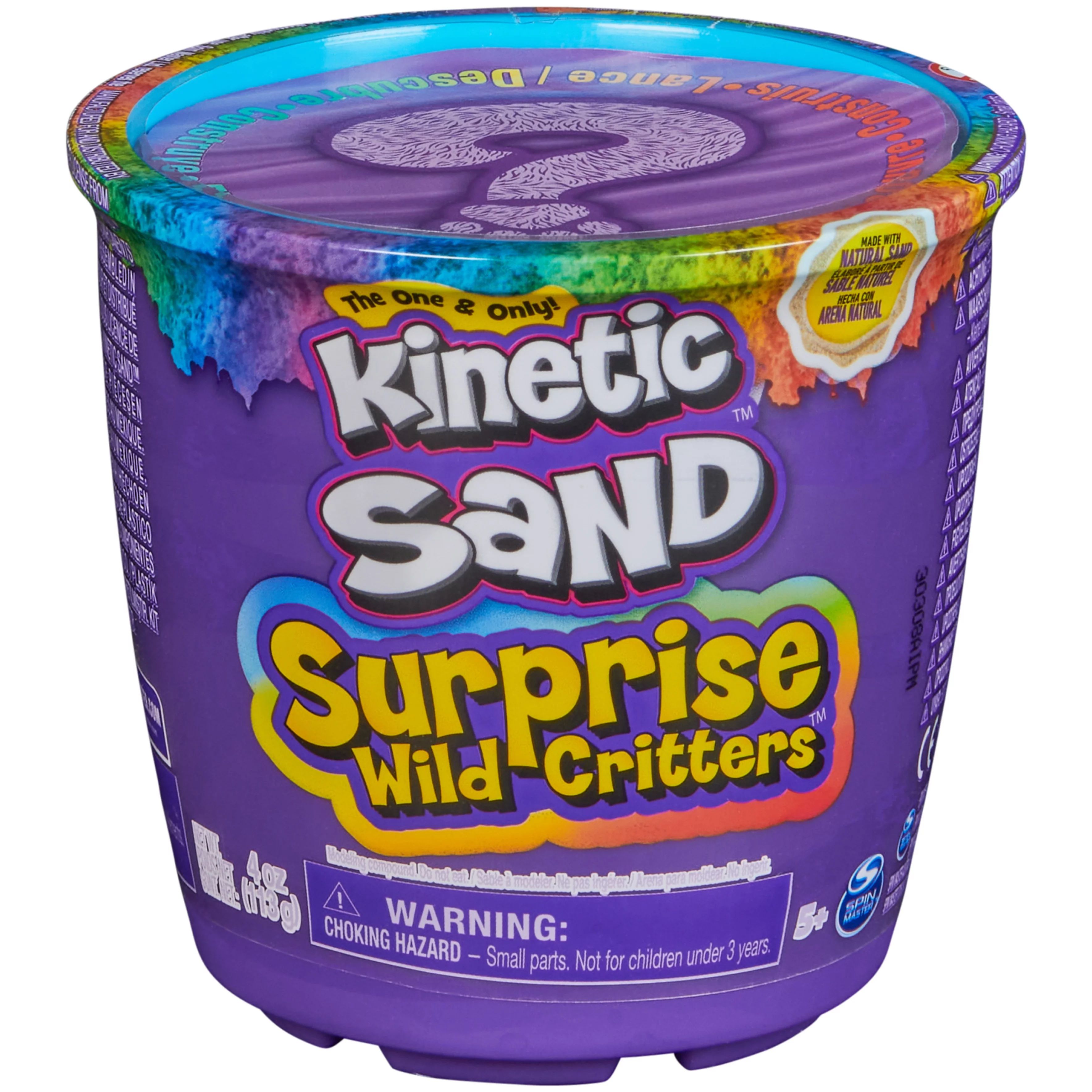 Kinetic Sand Surprise Wild Critters Play Set with Storage | Walmart (US)