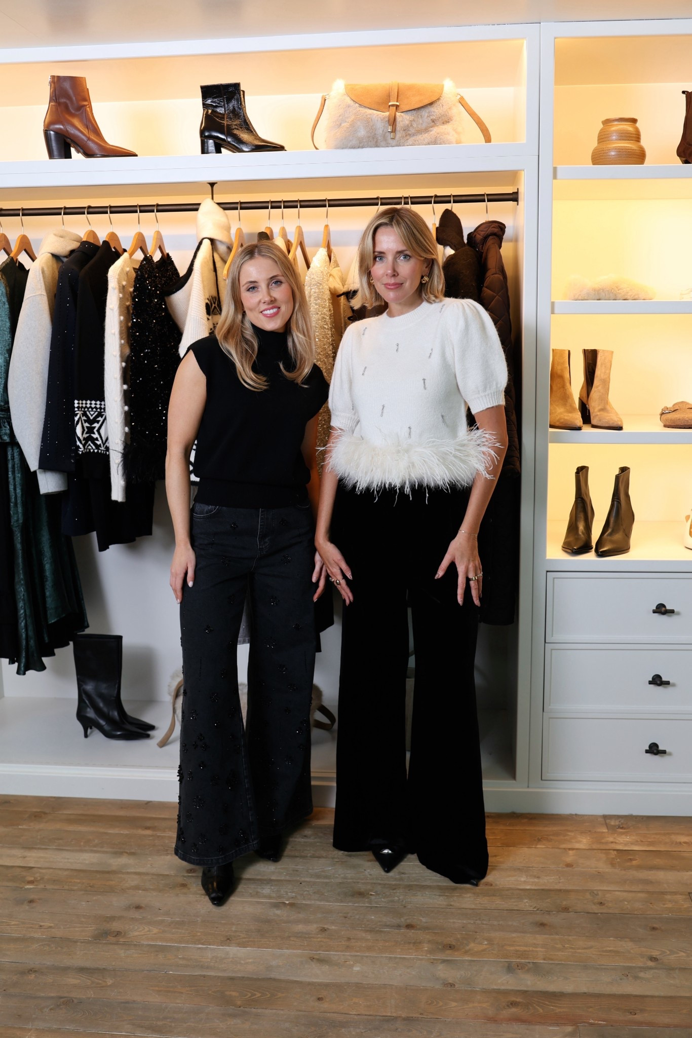 Christmas party outfits, Christmas outfits, sparkly jeans, feather top. 

#LTKuk #LTKwinter #LTKautumn