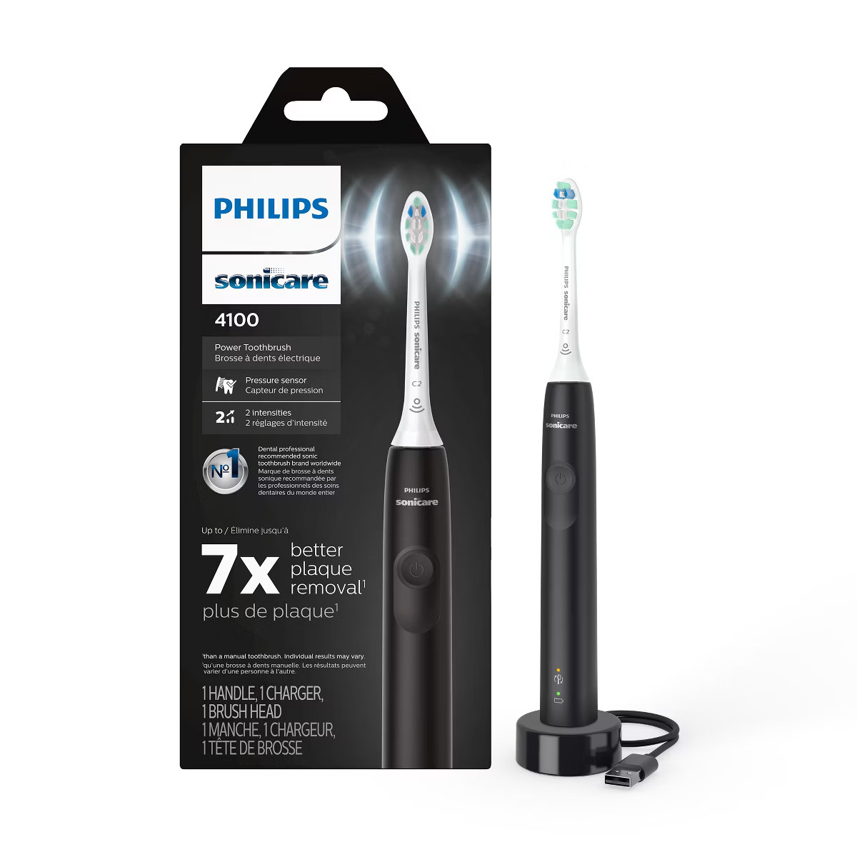 Philips Sonicare 4100 Plaque Control Rechargeable Electric Toothbrush - HX3689/24 | Target