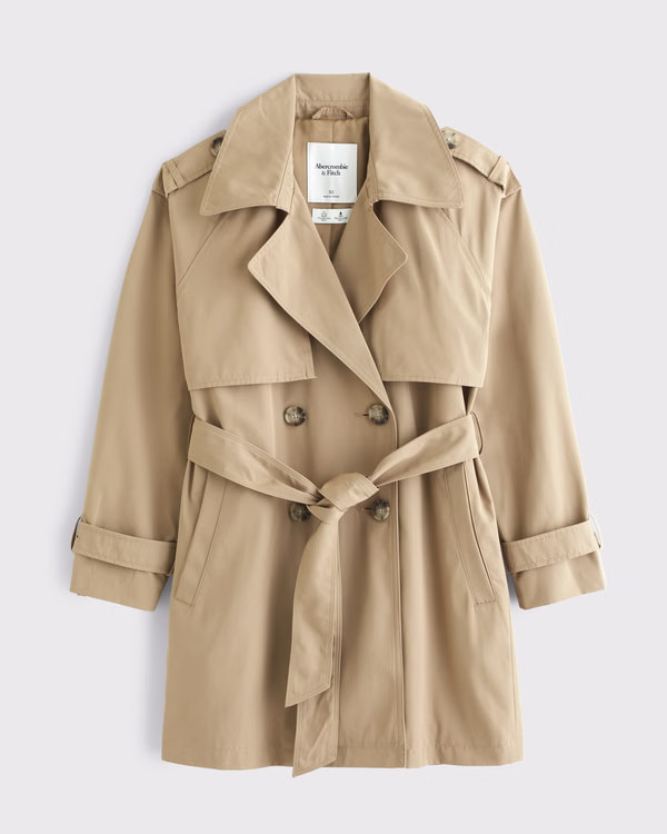 Mid-Length Trench Coat | Abercrombie & Fitch (US)
