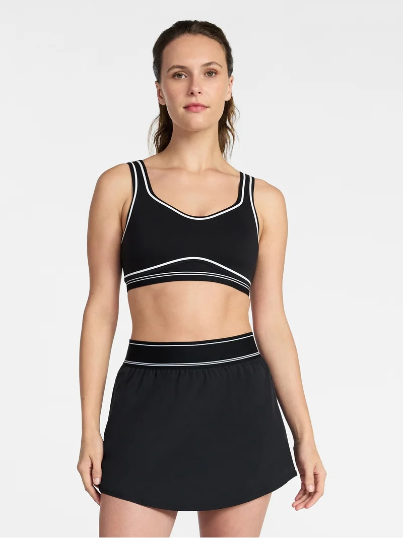 Avia Women's Contour Stitch Sports Bra, Sizes XS-XXXL | Walmart (US)