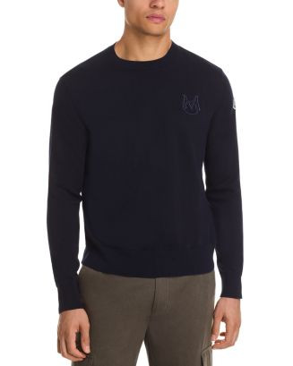 Embroidered Monogram Cotton Crewneck Sweater | Bloomingdale's (US)