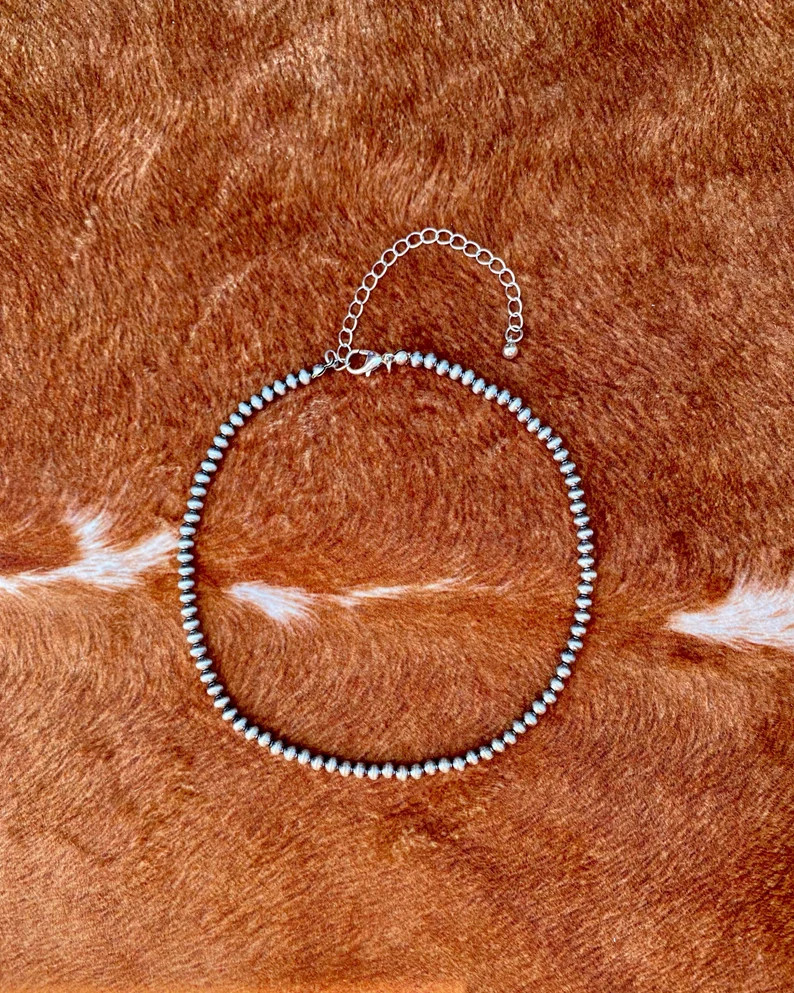 4MM Navajo Choker Necklace - Etsy | Etsy (US)