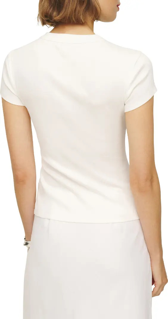 Raelynn Button Front Organic Cotton Knit Top | Nordstrom