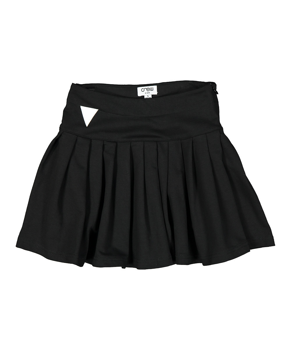 Little Cocoon Girls' Casual Skirts BLACK - Black Pleated Skirt - Girls | Zulily