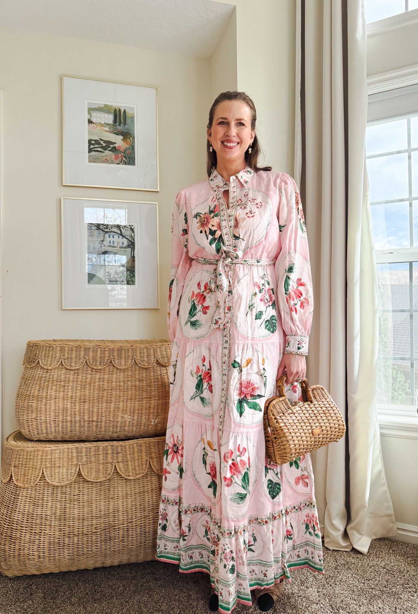 OMG another gorgeous floral maxi dresses for spring! 

I love this long sleeved maxi dress by A Loves A! The hemline is long enough for my 5’9”frame, and the fabric is lightweight. I’m wearing it in a size large and have paired it with my Frances Valentine Buzzy Basket, and Nine West heels (old, similar posted).

You can wear this look for Easter, baby showers, bridal showers, church, and home! (It’s so comfy)

#easter outfits women #date night outfits #spring outfits 2026 #spring dresses #easter dress women #vacation outfits beach #ltkshoecrush #ltkseasonal

@ltk @dillards 

#LTKootd #LTKOver40 #LTKTall