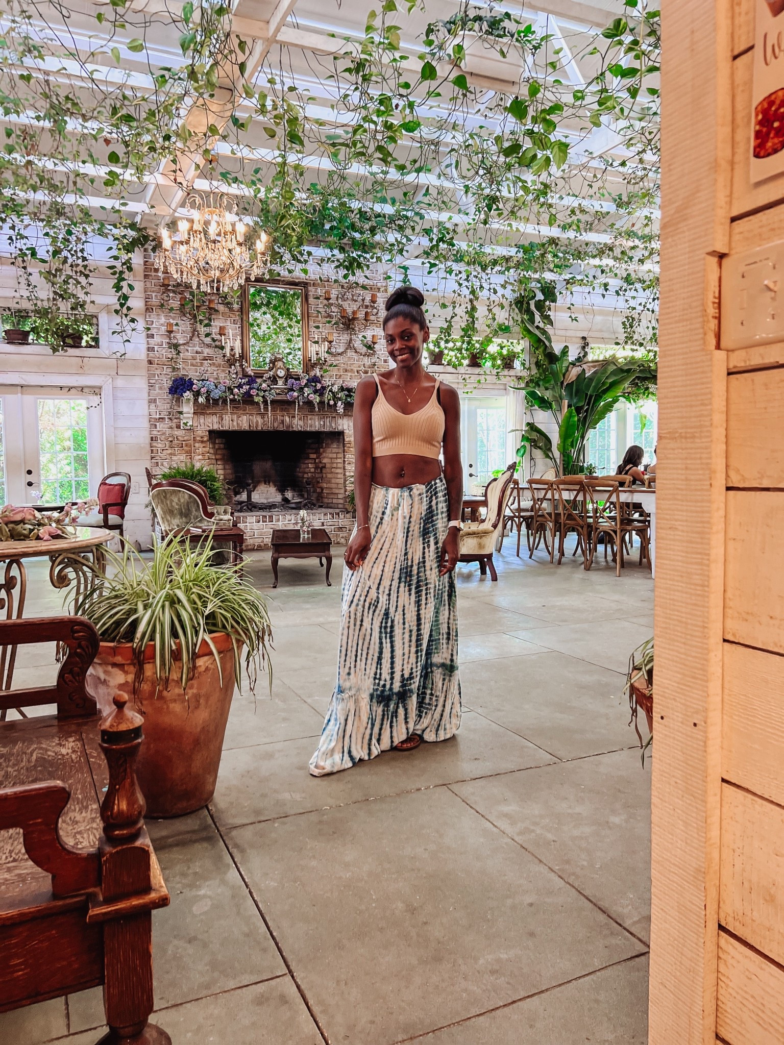 A beautiful cafe experience 
I paired an old dress with a crop top, for this cute boho look. 

#LTKTravel #LTKootd #LTKdayinmylife