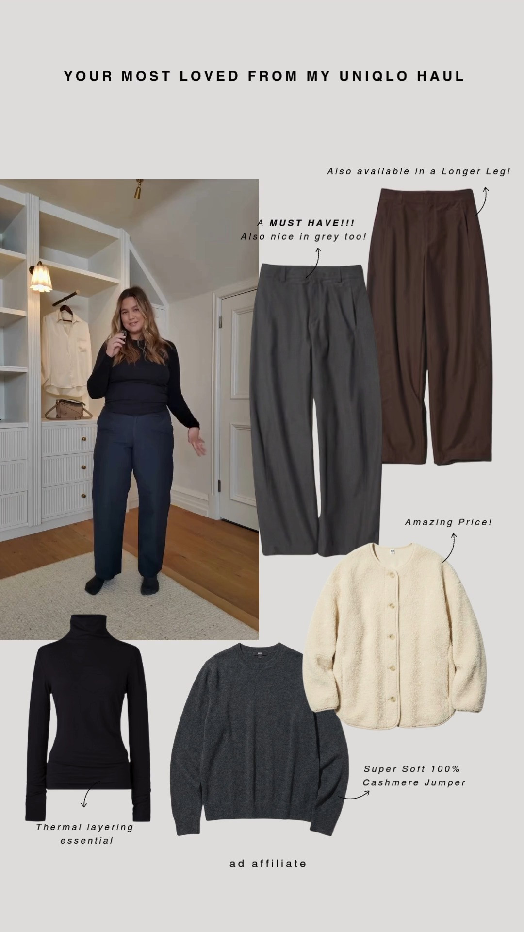 Your most loved from my Uniqlo Haul! 👏
 
Uniqlo try on, Wardrobe Staples, Winter Style, Winter Outfit, Winter Outfit Inspiration, Layering, Thermal, Barrel Leg Trousers, Fleece Jacket, Cashmere Jumper 

#LTKuk #LTKwinter #LTKeurope
