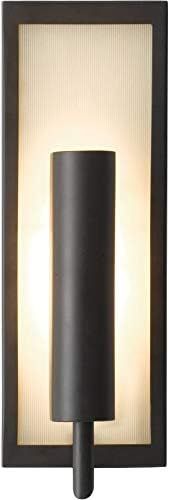 Feiss WB1451ORB Mila Mirrored Glass Wall Vanity Bath Sconce Lighting, Bronze, 1-Light (5"W x 15"H... | Amazon (US)