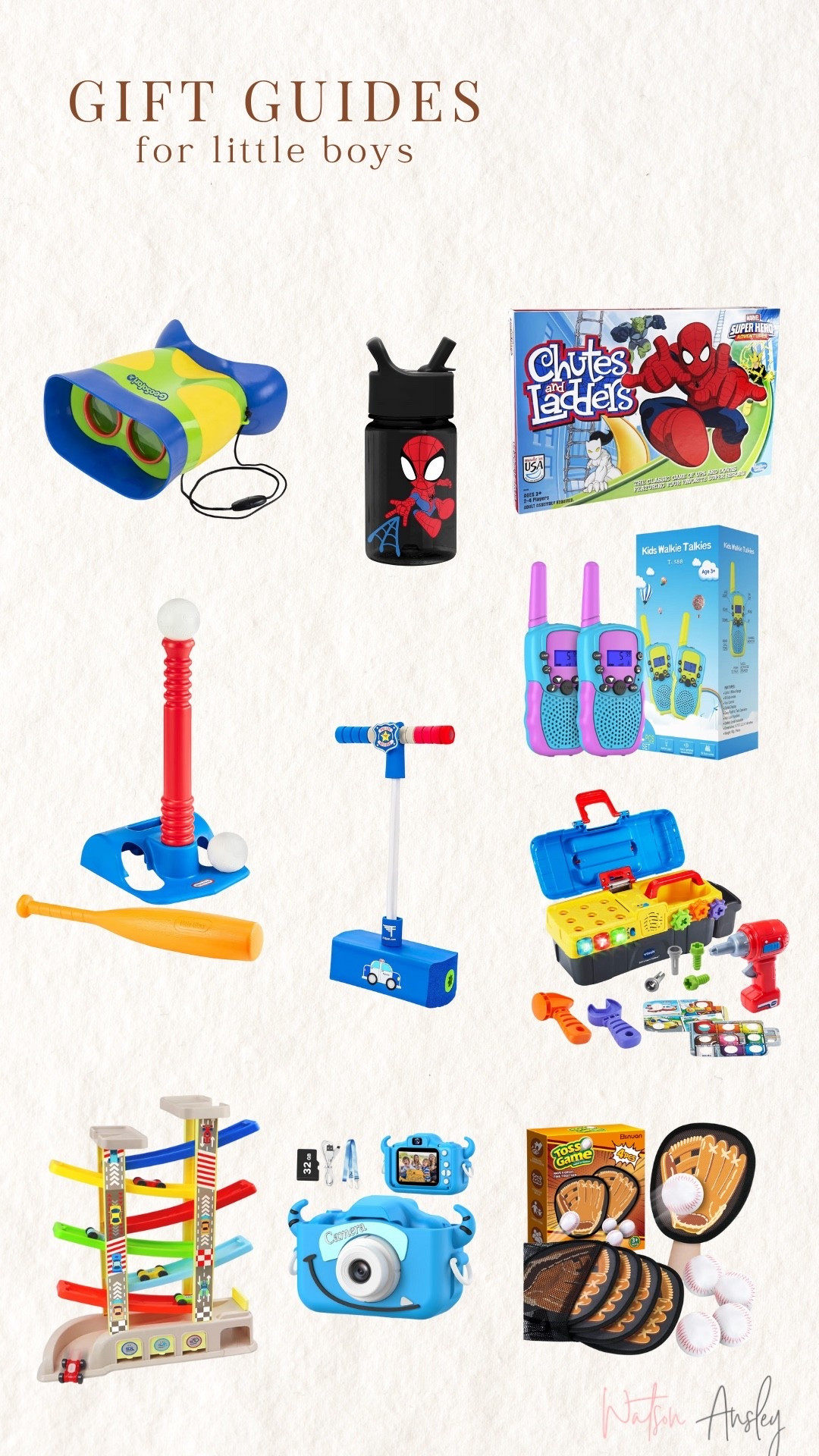 Shop gift ideas for little boys here!

Boys | binoculars | walkie-talkies | t ball set | water bottle | simple modern | chutes and ladders | pogo stick  | tool kit | toddler | little boy | kids | baseball | cars | track | camera | christmas | gift guide | amazon | last minute gifts



#LTKHoliday #LTKGiftGuide #LTKKids