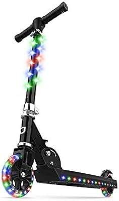 Jetson Jupiter Kick Scooter for kids 3-8 Years Old, LED Light-up Stem, Deck, and Wheels, Adjustab... | Amazon (US)