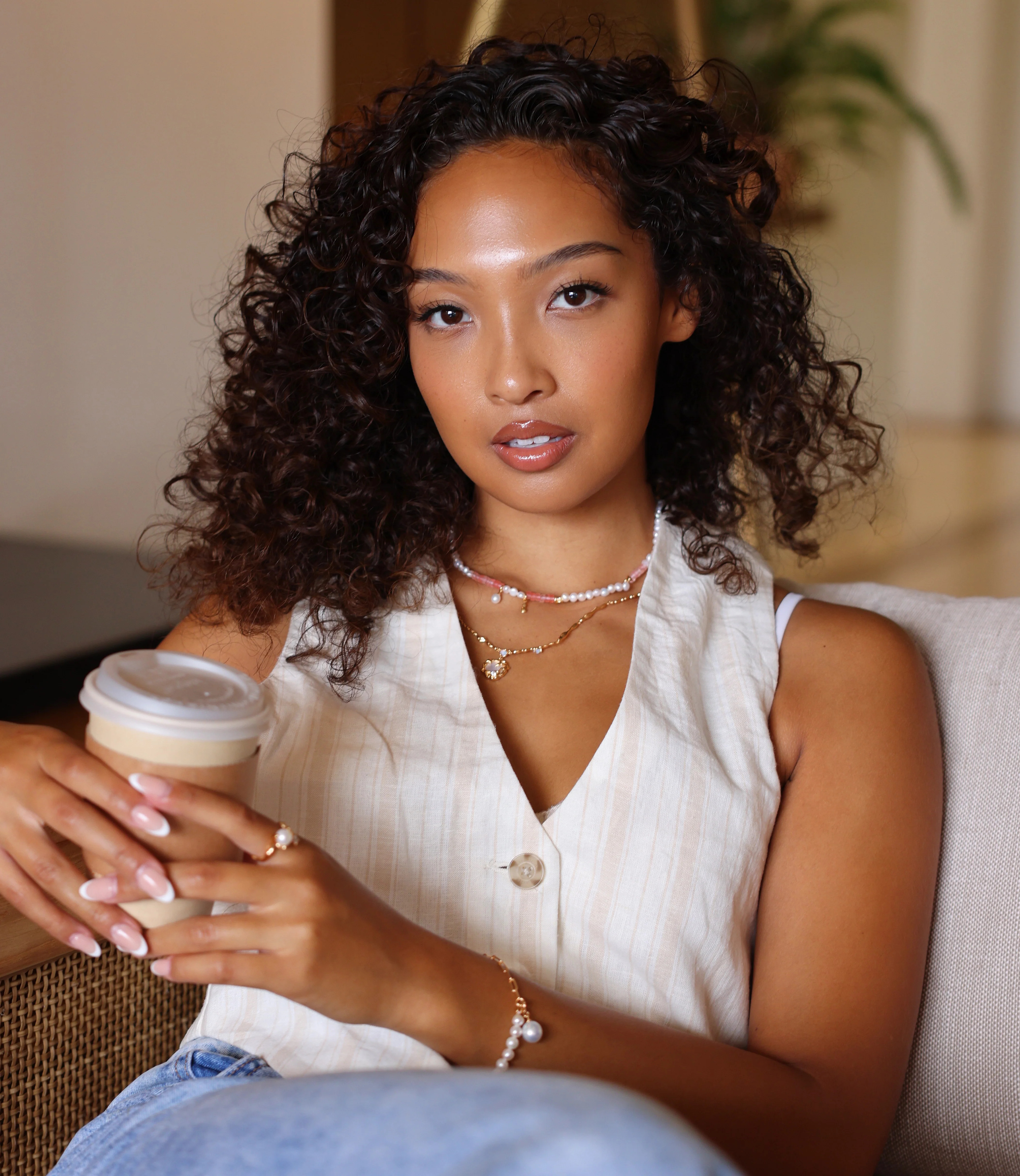 Blush Pearl Necklace - 18k Gold Jewelry by Apelila | Apelila Jewelry