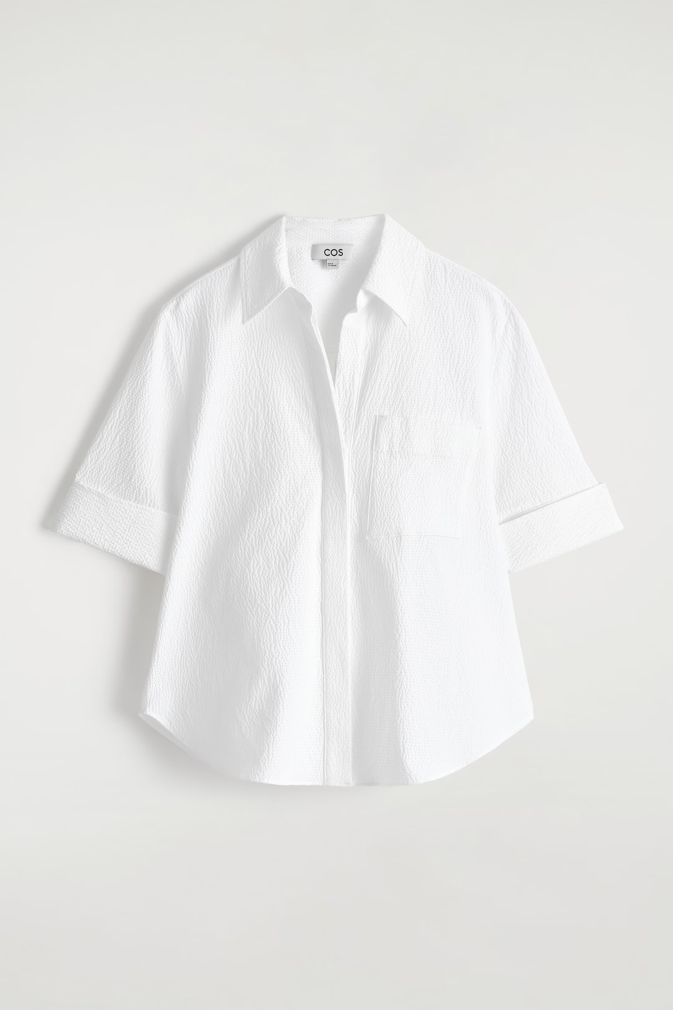 STRIPED SEERSUCKER SHIRT - WHITE | COS | COS UK