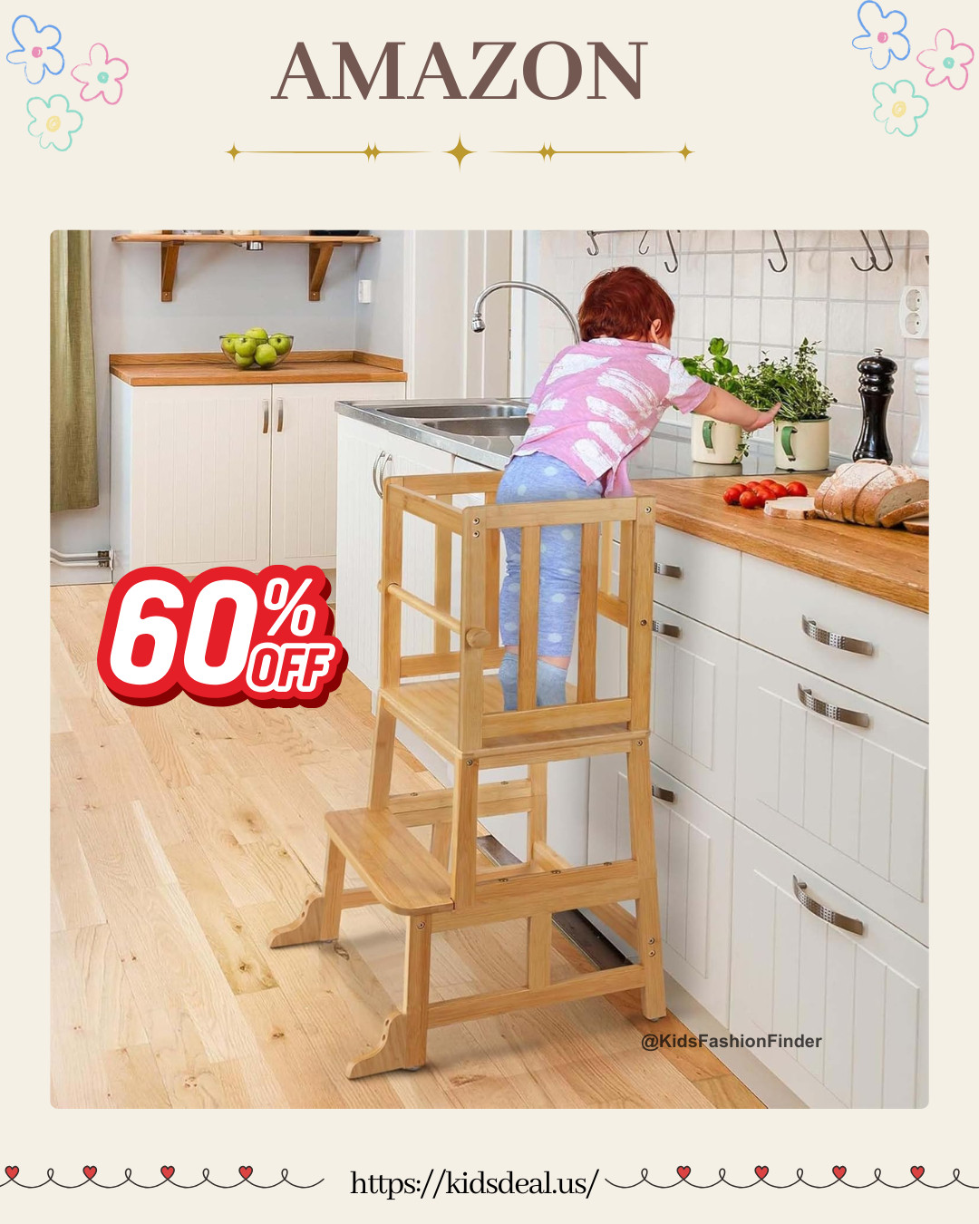 👶✨ Kids Kitchen Step Stool — NOW 60% OFF!

This helper tower has been such a game changer in our home! It’s super easy to assemble, lightweight to move, yet incredibly sturdy and secure. The anti-tip design + safety rail gives total peace of mind — especially with active toddlers who love to climb. 🙌💛

Our little one loves helping with cooking, washing hands, brushing teeth, and reaching countertops independently. Made from durable natural bamboo, it’s solid, stable, and built to last. 

Perfect for curious toddlers 1.5–3 years . Highly recommend if you want to safely involve your child in kitchen routines and boost independence. 🌟

#ToddlerTower #KitchenHelper #MontessoriAtHome #ToddlerIndependence #KidsKitchenStool #ParentingHacks #MomLife #ToddlerMustHaves #SaleAlert #60Off 👶✨ 

 

#LTKHome #LTKFindsUnder50 #LTKKids