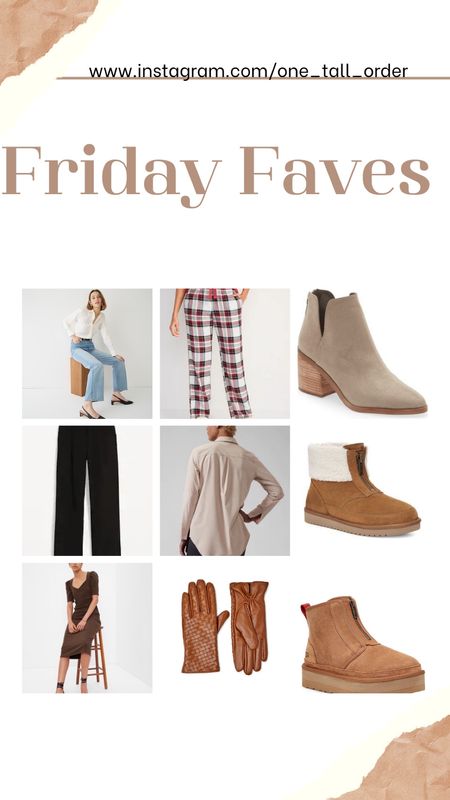 Friday Faves and Friday OOTD

free people boots and free people dupe sweater at walmart
old navy pj’s
wide leg pleated trousers
Sweetheart ribbed sweater dress
koolaburra and ugg mini boots

Tall, tall style, tall fashion, tall finds
Fall fashion, fall, fall finds, 90’s fashion, y2k fashion, LTK sale
Gift guides, gifts for her, gifts for family, LTK Holiday, LTK Gift Guide




#LTKSeasonal #LTKHoliday #LTKGiftGuide