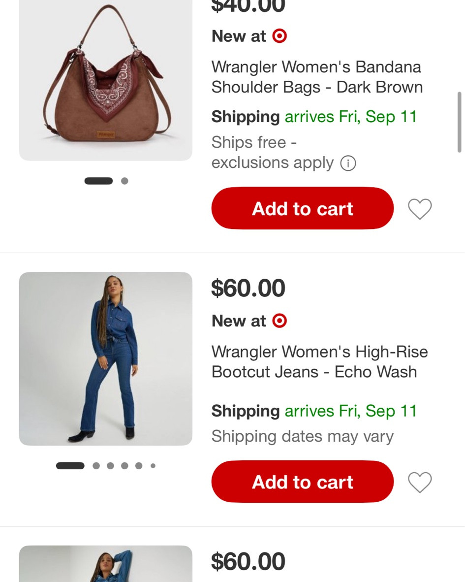 @Wrangler now @Target !!! So many good pieces in my cart!

#LTKgrwm #LTKootd #LTKdayinmylife