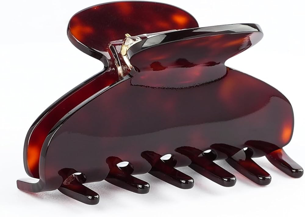 MAORULU Medium Cute Acetate Hair Claw Clip for Women Girls, 3 Inch Tortoise Shell Claw Clips for ... | Amazon (US)