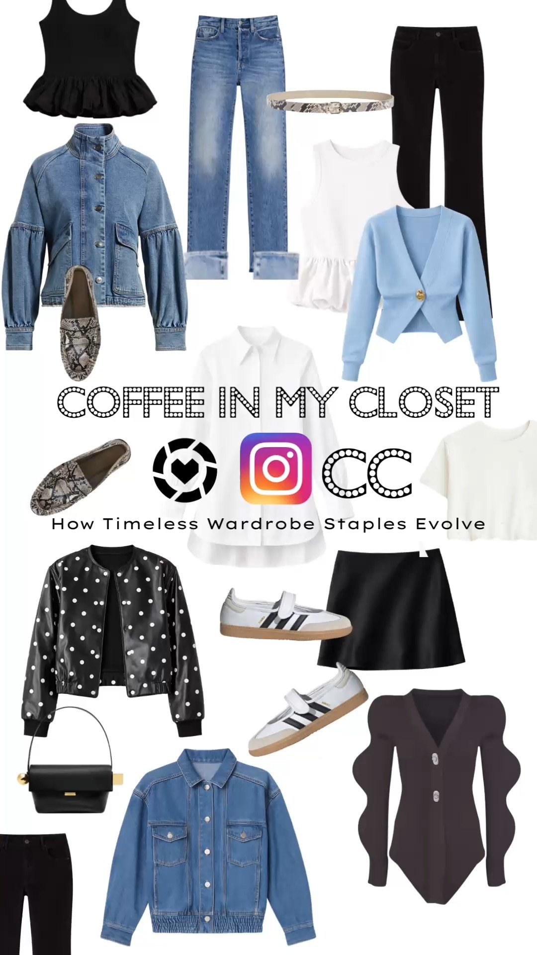 Coffee in My Closet- a LIVE styling session each week on Instagram 

Discover how timeless wardrobe staples evolve in 2026. This stylist-approved 14-piece wardrobe checklist makes every outfit look modern, intentional, and effortless for women over 40.

Closetchoreography.com 