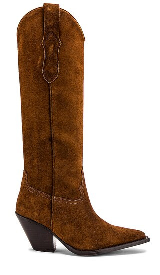 Knee High Boot in Mogano | Revolve Clothing (Global)