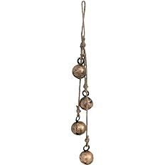 Hanging Metal Jingle Bells with Jute Rope, Antique Brass Finish | Amazon (US)